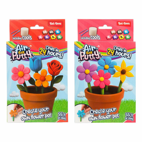 Luchtdrogende Putty Set Bloemen met Accessoires
