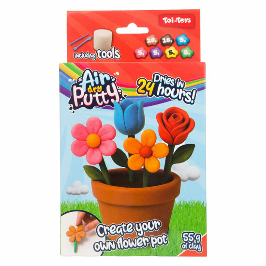 Luchtdrogende Putty Set Bloemen met Accessoires