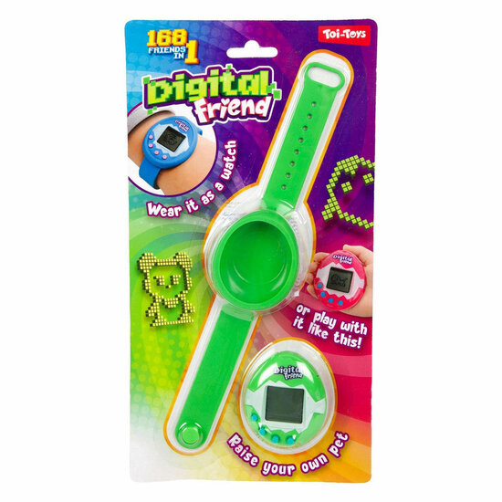 Fun Digitaal Huisdier Horloge YouCare met Geluid - Groen