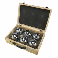 Luxe Jeu de Boules Set in Houten Kist