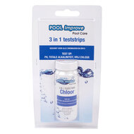 Pool Improve 3in1 Teststrips pH/Alkaliteit/Chloor, 50st.