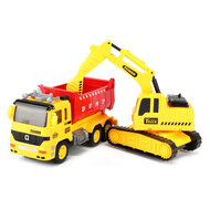 Vehicool Kiepwagen met Graafmachine