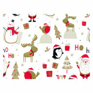 Cadeaupapier Kerst Collectie, 50 Rollen