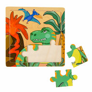 Houten Puzzel - Ruimte, Piraat of Dinosaurus