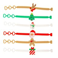 Armbandjes Kerst - set van 12 stuks