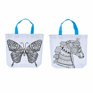 Kleur je eigen Tas - Vlinder / Paard