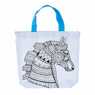 Kleur je eigen Tas - Vlinder / Paard