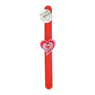 Klaparmband met Horloge - Hart