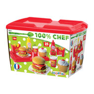 Ecoiffier 100% Chef Hamburgerset - 25dlg.