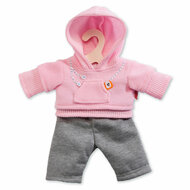 Poppen Jogging Outfit - Roze, 35-45 cm