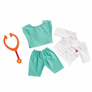 Poppen Doktersoutfit met Stethoscoop, 38-45 cm