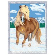Schilderen op Nummer - Paard in de Sneeuw