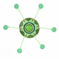 Glow in the Dark Tuimelende UFO
