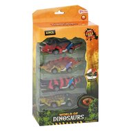 World of Dinosaurs Dino Pullback Auto, 4st.