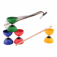 Diabolo Gekleurd met Houten Stokjes