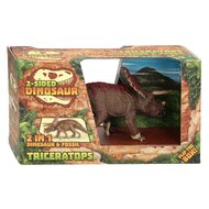 Animal World Tweezijdige Dino - Triceratops