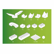 Hubelino Knikkerbaan Uitbreidingsset Swing - 46dlg.