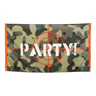 Camouflage Vlag &#039;Party!&#039;