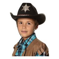 Kinderhoed Sheriff Zwart