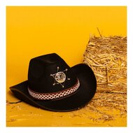 Kinderhoed Sheriff Zwart