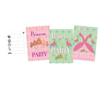 Uitnodigingen Princess Party - 6st