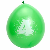 Cijfer Ballonnen 4 jaar, 8st.