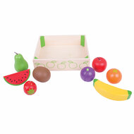 Bigjigs Houten Kistje met Fruit, 9dlg.