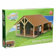 Kids Globe Paardenstal met 2 Boxen en Berging, 1:24