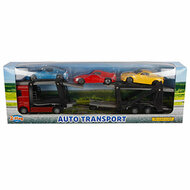 2-Play Die-cast Vrachtwagen Transporter met Auto&#039;s, 26cm