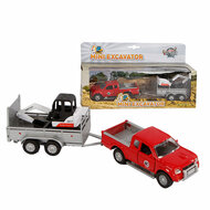 Kids Globe Die-cast Mitsubishi met Minigraver, 27cm