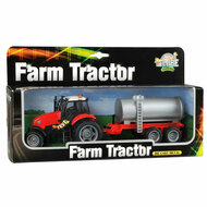 Kids Globe Tractor met Aanhanger Licht &amp; Geluid 1:32