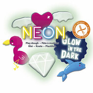 SES Neon en Glow in the Dark Klei - 4 Kleipotjes