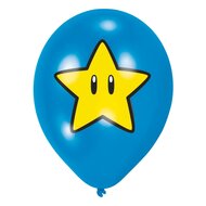 Super Mario Latex Ballonnen, 6st.
