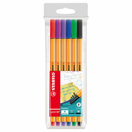 STABILO point 88 - Fineliner - Set Met 6 Stuks