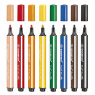 STABILO Trio Scribbi - Viltstift Met Meeverende Punt - Set 8 Stuks