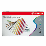 STABILO Aquacolor - Aquarel Kleurpotlood - Metalen Set 36 St