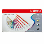 STABILO CarbOthello Metalen Doos Kleurpotloden, 12st.