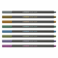 STABILO Pen 68 Metallic -  Viltstift - Set Met 8 Stuks