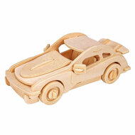Gepetto&#039;s Workshop Houten Bouwpakket 3D - Sportauto
