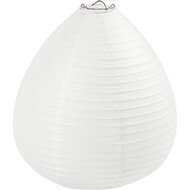 Rijstpapier Lamp Wit Druppel, 27cm