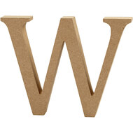 Letter W MDF 13cm, 1st.