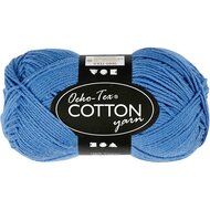 Katoengaren, Blauw, 50gr, 170m