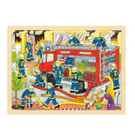 Goki Houten Legpuzzel - Brandweer, 48st.