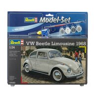 Revell Model Set - Volkswagen Beetle Limousine 68 - Incl. Basiskleuren Verf