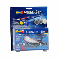 Revell Model Set Boeing 747-200 schaal 1:390 - Incl. Basiskleuren Verf