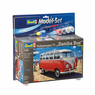 Revell Model Set VW T1 Samba Bus 173dlg. - Incl. Basiskleuren Verf