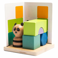 BS Toys Panda&#039;s Puzzel Hout - Vormenspel
