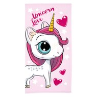 Badhanddoek Unicorn Love, 70x140