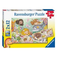 Ravensburger Puzzel Kleine Feeen en Zeemeerminnen, 2x12st.