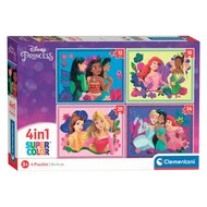 Clementoni Puzzels Disney Princess, 4in1